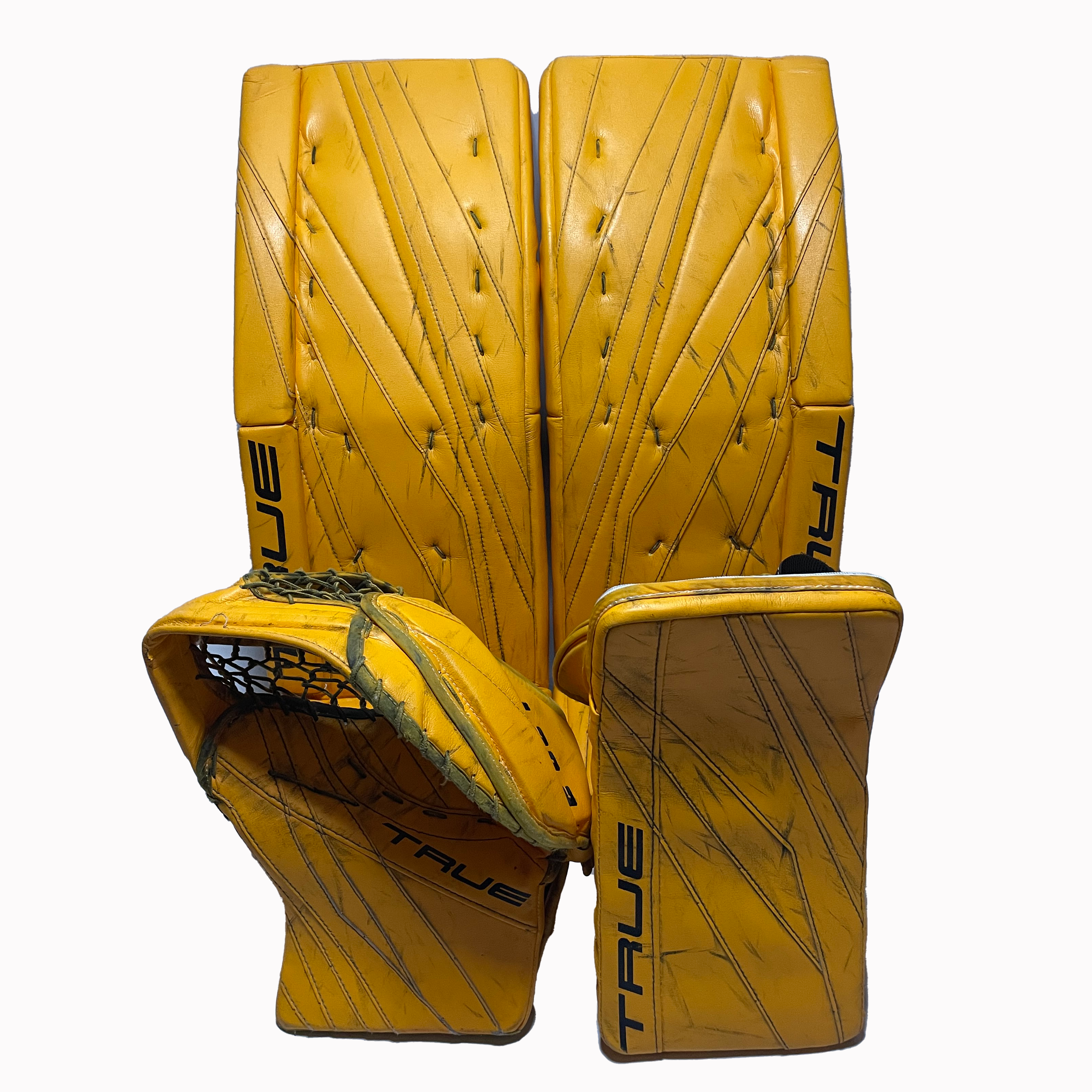 True L20.2 - Ensemble de gardien de but complet Pro Stock d'occasion (jaune)